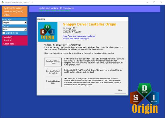 Snappy Driver Installer Origin screenshot