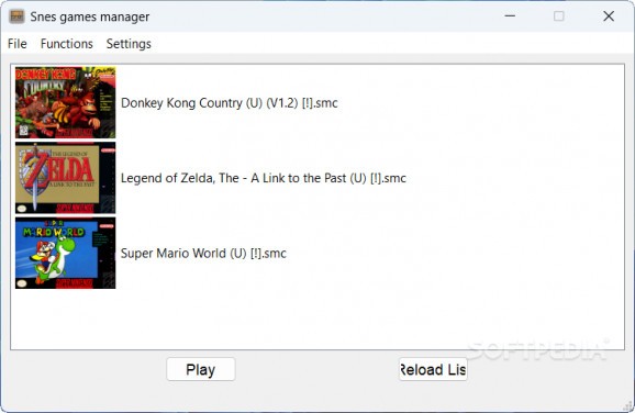 Snes Game Manager screenshot