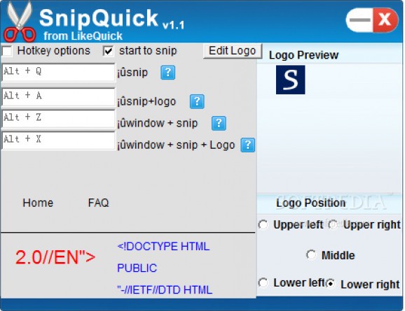 SnipQuick screenshot