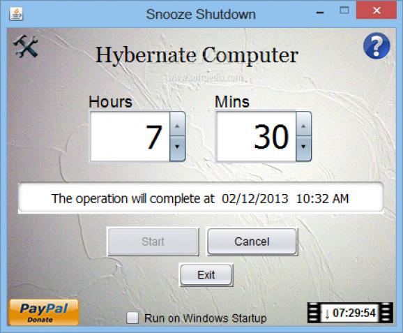 Snooze Shutdown screenshot