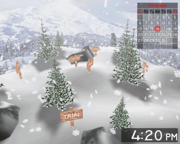 Snow Dance 3D Screensaver screenshot