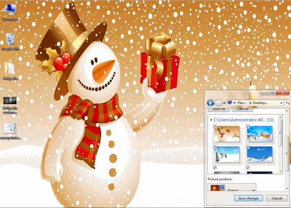 Snowy Christmas Windows 7 Theme screenshot