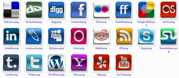 Social Networks Pro Icons screenshot