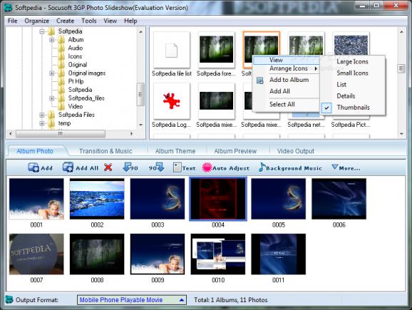 Socusoft 3GP Photo Slideshow screenshot