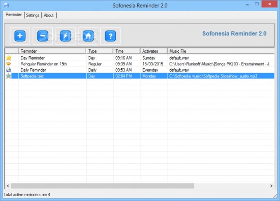 Sofonesia Reminder screenshot