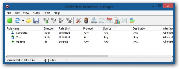 SoftPerfect Bandwidth Manager screenshot