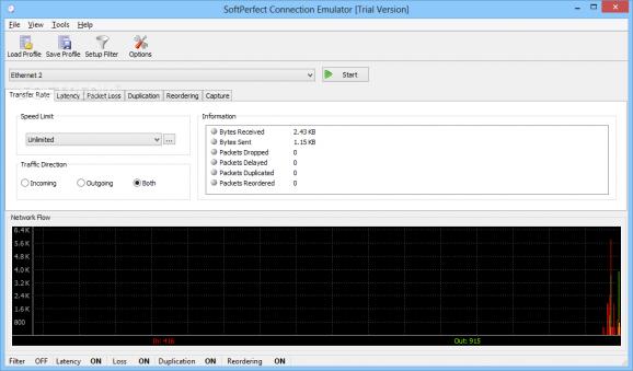 SoftPerfect Connection Emulator screenshot
