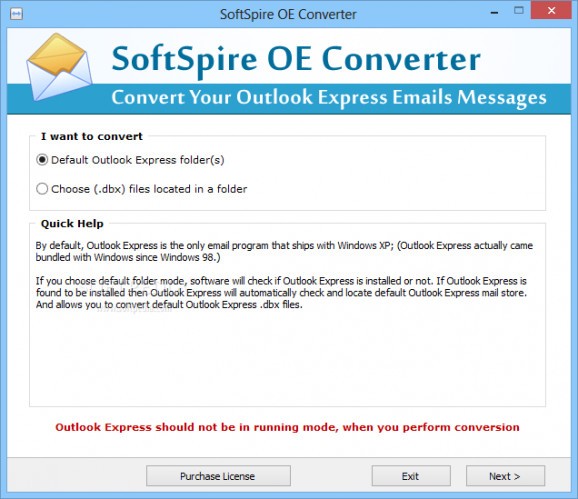SoftSpire OE Converter screenshot