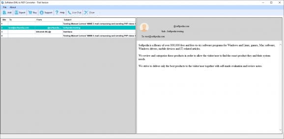 Softaken EML to NSF Converter screenshot