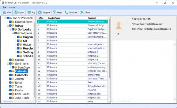 Softaken OST File Exporter screenshot