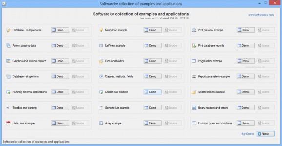Softwarekv collection of examples and applications screenshot