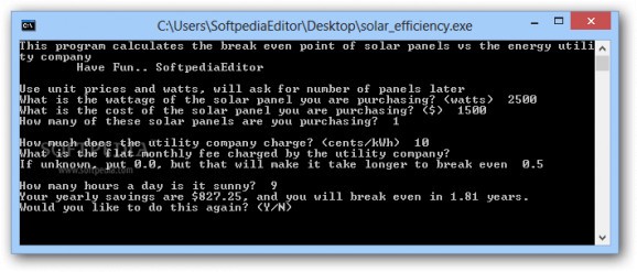 Solar Panels Cost Efficiency screenshot
