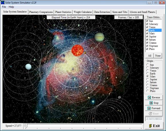 Solar System Simulator screenshot