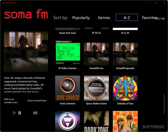 SomaFM screenshot