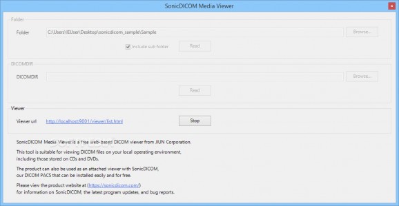 SonicDICOM Media Viewer screenshot