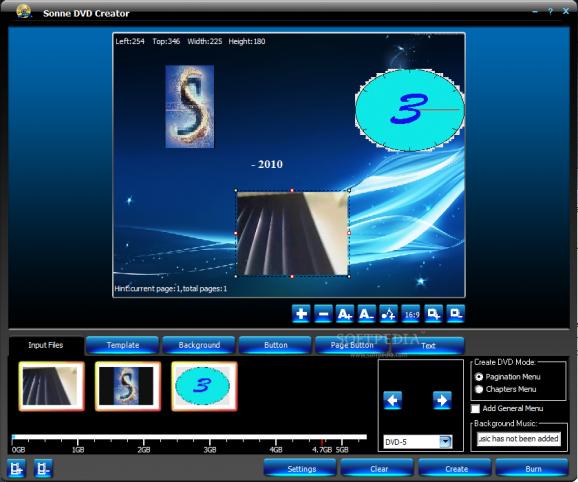 Sonne DVD Creator screenshot