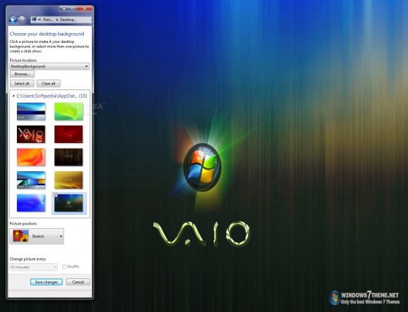 Sony Vaio Windows 7 Theme screenshot