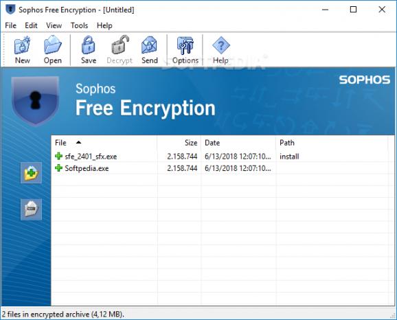 Sophos Free Encryption screenshot