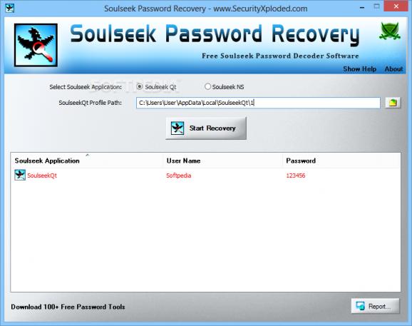 Soulseek Password Recovery screenshot