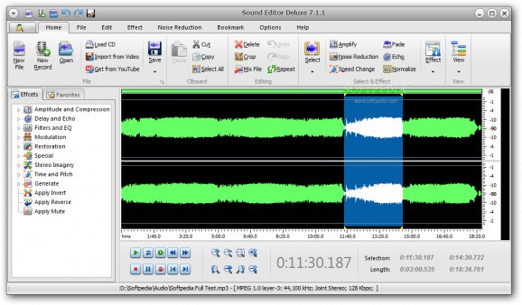 Sound Editor Deluxe screenshot