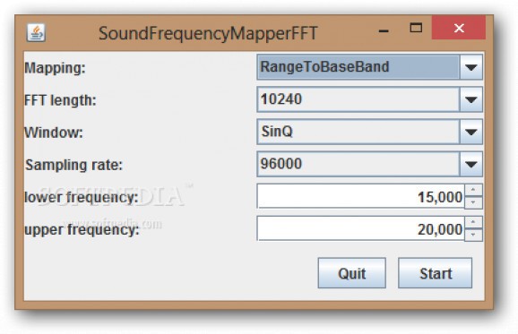 SoundFrequencyMapperFFT screenshot