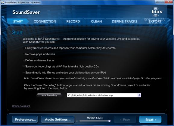 SoundSaver screenshot