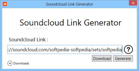 Soundcloud Link Generator screenshot
