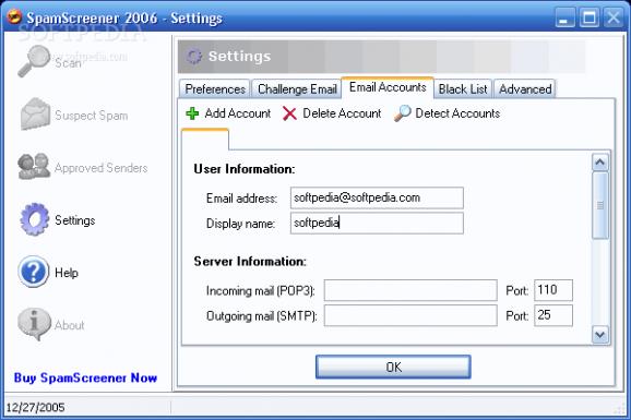 SpamScreener 2006 screenshot