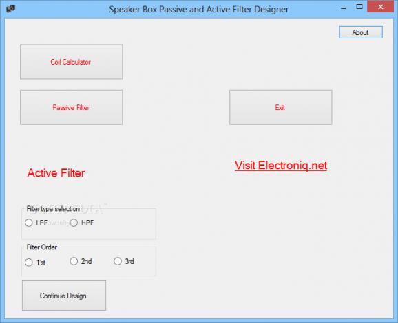 Speaker Box Filter Designer screenshot