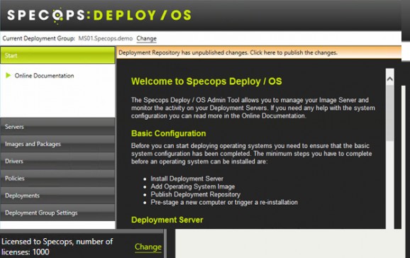 Specops Deploy screenshot