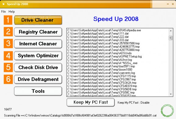 Speed Up 2008 screenshot