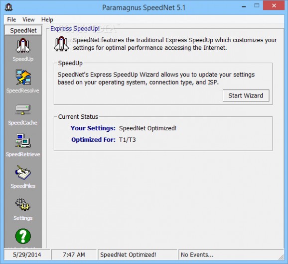 SpeedNet screenshot