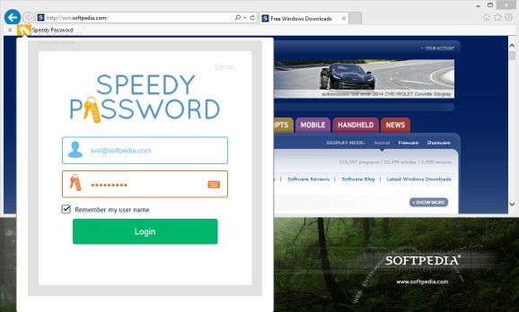 SpeedyPassword screenshot