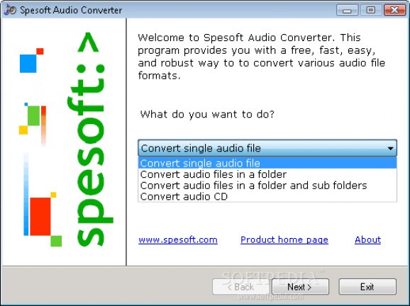 Spesoft Audio Converter screenshot