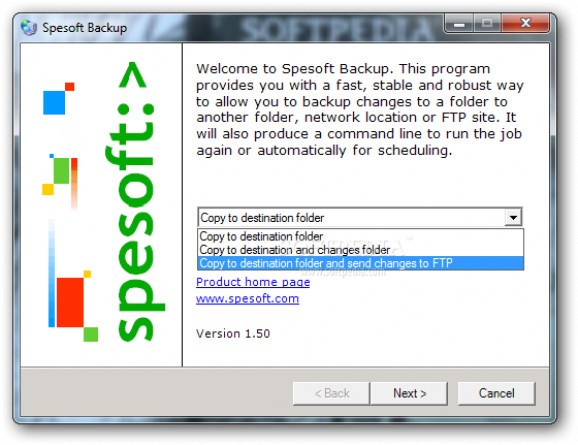 Spesoft Backup screenshot