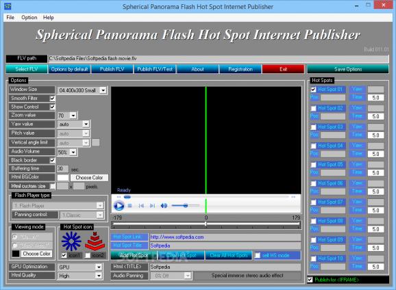 Spherical Panorama Flash Hot Spot Internet Publisher screenshot