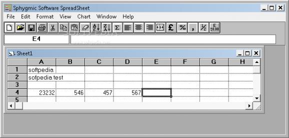 Sphygmic Software Spreadsheet screenshot