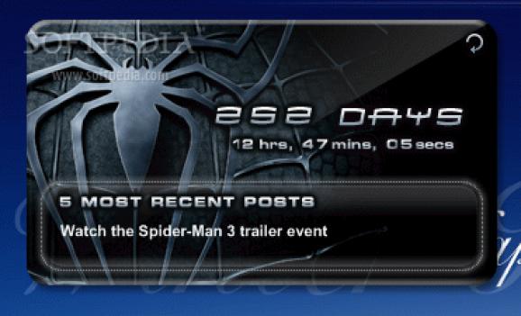 Spider-Man 3 Movie countdown screenshot