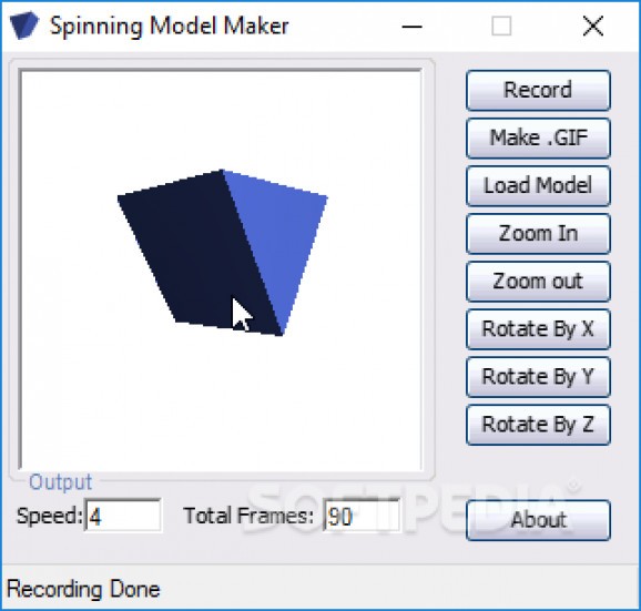 Spinning Model Maker screenshot