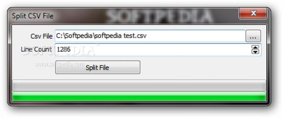 Split CSV File screenshot