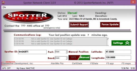 Spotter Network Client screenshot