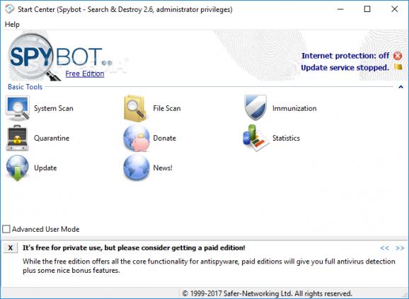 SpyBot - Search & Destroy screenshot