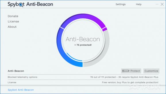 Spybot Anti-Beacon screenshot