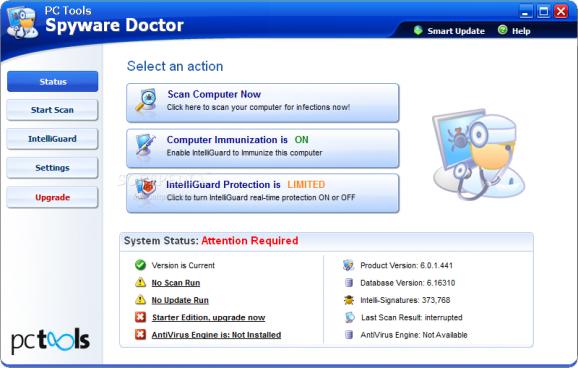 Spyware Doctor Starter Edition screenshot