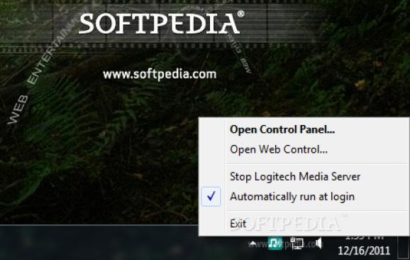 Logitech Media Server screenshot