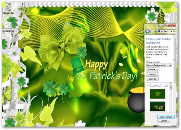 St. Patrick's Day Windows 7 Theme screenshot