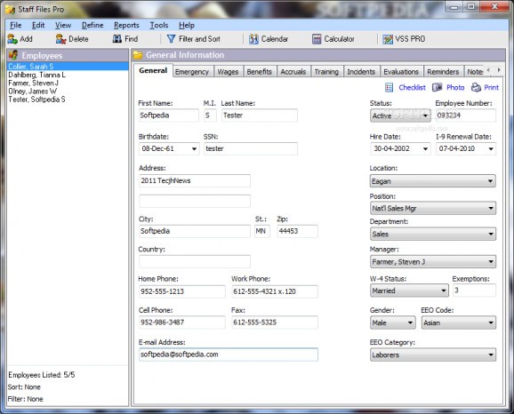 Staff Files Pro screenshot