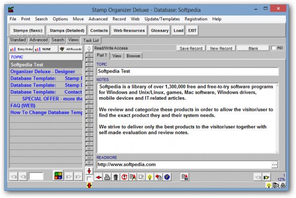 Stamp Organizer Deluxe screenshot
