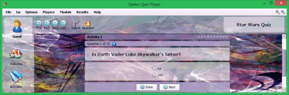 Star Wars Quiz screenshot