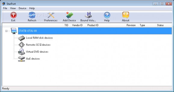StarPort Windows iSCSI Initiator screenshot